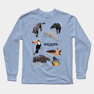 Save beautiful Wildlife Long Sleeve T-Shirt